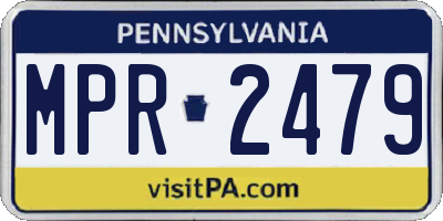 PA license plate MPR2479