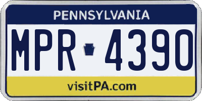 PA license plate MPR4390