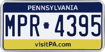 PA license plate MPR4395