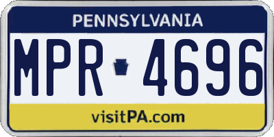 PA license plate MPR4696