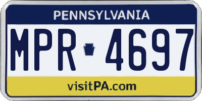 PA license plate MPR4697