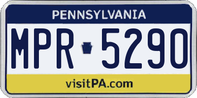 PA license plate MPR5290