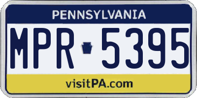 PA license plate MPR5395