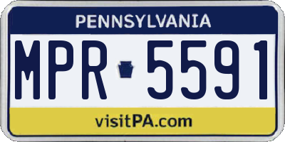 PA license plate MPR5591