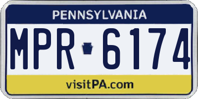 PA license plate MPR6174