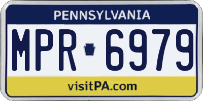 PA license plate MPR6979