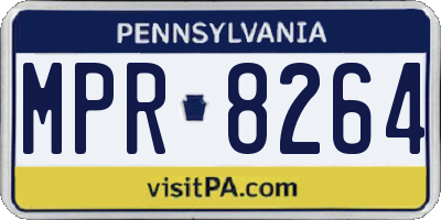 PA license plate MPR8264