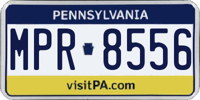 PA license plate MPR8556