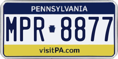 PA license plate MPR8877