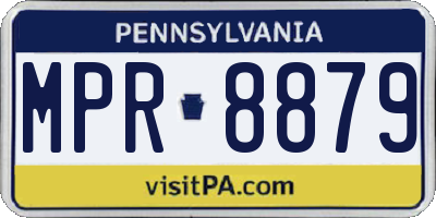 PA license plate MPR8879
