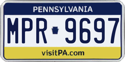 PA license plate MPR9697