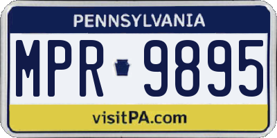 PA license plate MPR9895
