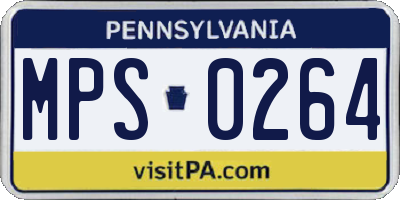 PA license plate MPS0264