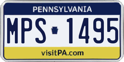 PA license plate MPS1495