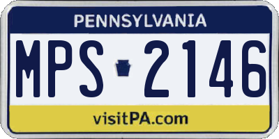 PA license plate MPS2146