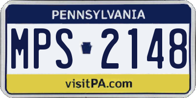 PA license plate MPS2148