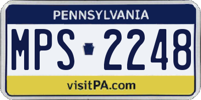 PA license plate MPS2248