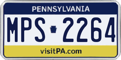 PA license plate MPS2264