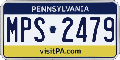 PA license plate MPS2479