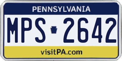 PA license plate MPS2642
