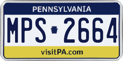 PA license plate MPS2664