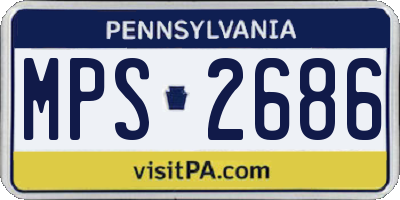 PA license plate MPS2686