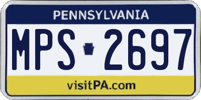 PA license plate MPS2697
