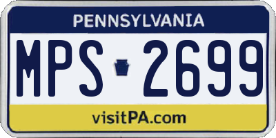 PA license plate MPS2699