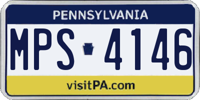 PA license plate MPS4146