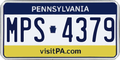 PA license plate MPS4379