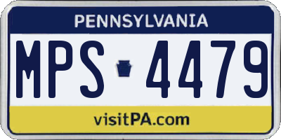 PA license plate MPS4479