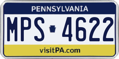 PA license plate MPS4622