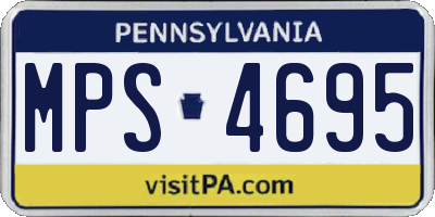 PA license plate MPS4695