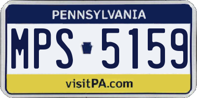 PA license plate MPS5159