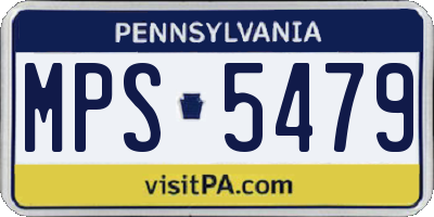PA license plate MPS5479
