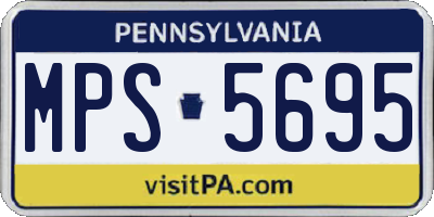 PA license plate MPS5695