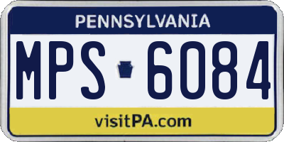 PA license plate MPS6084