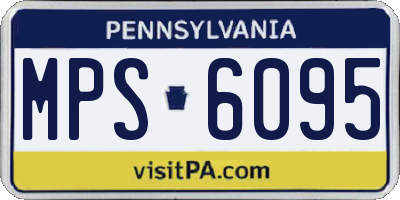 PA license plate MPS6095