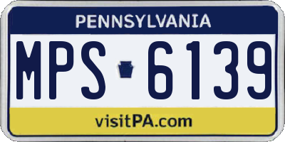 PA license plate MPS6139