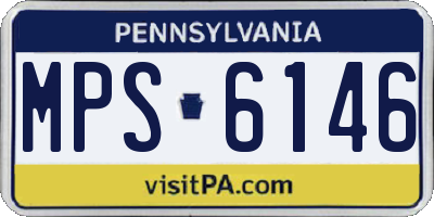 PA license plate MPS6146
