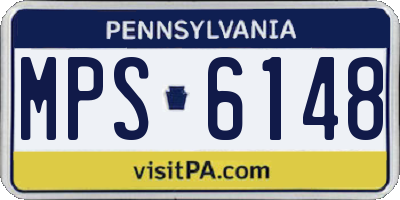 PA license plate MPS6148