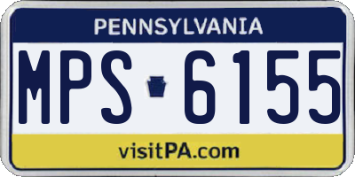 PA license plate MPS6155