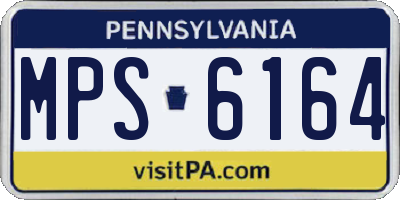 PA license plate MPS6164