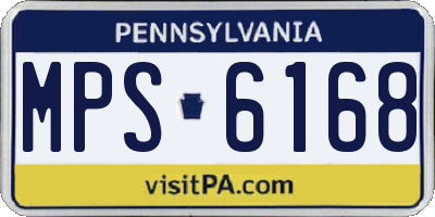 PA license plate MPS6168