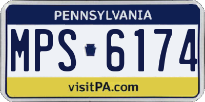 PA license plate MPS6174