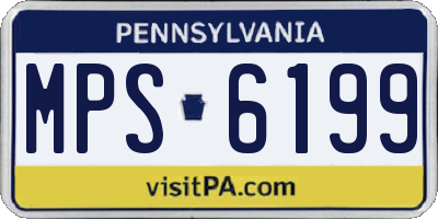 PA license plate MPS6199