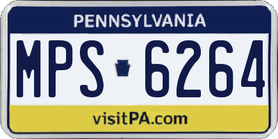 PA license plate MPS6264