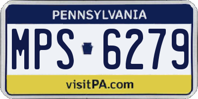 PA license plate MPS6279