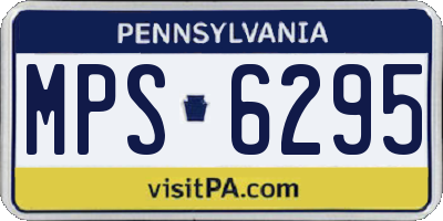 PA license plate MPS6295