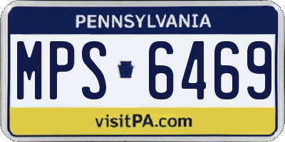 PA license plate MPS6469